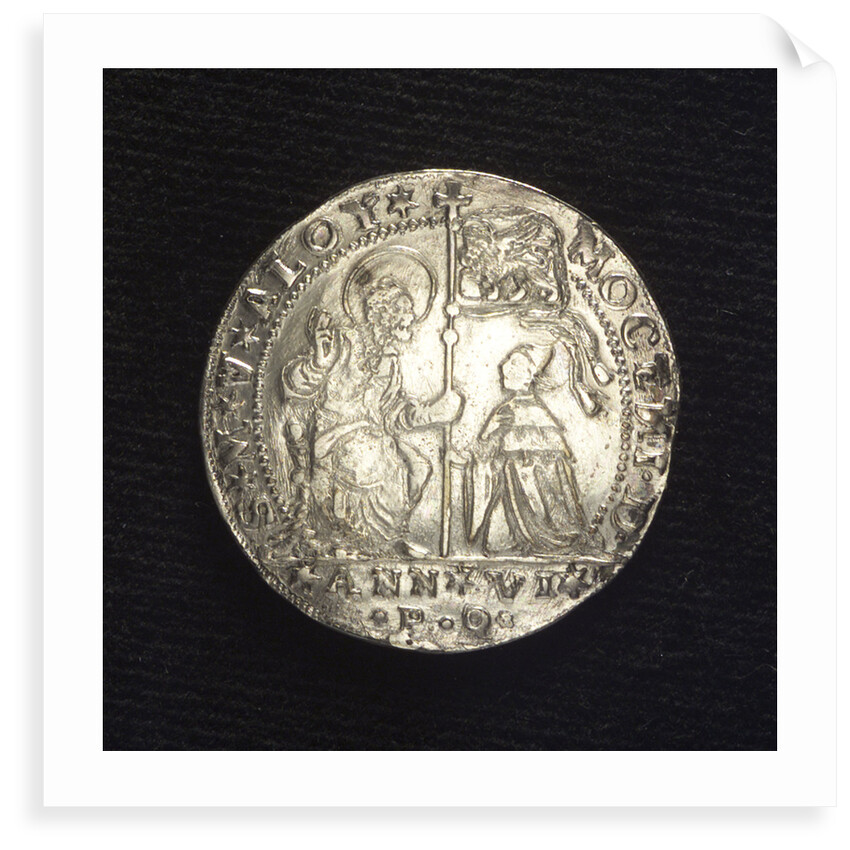 Counter commemorating the launch of the Bucintoro III, 1727; obverse by P. Querini