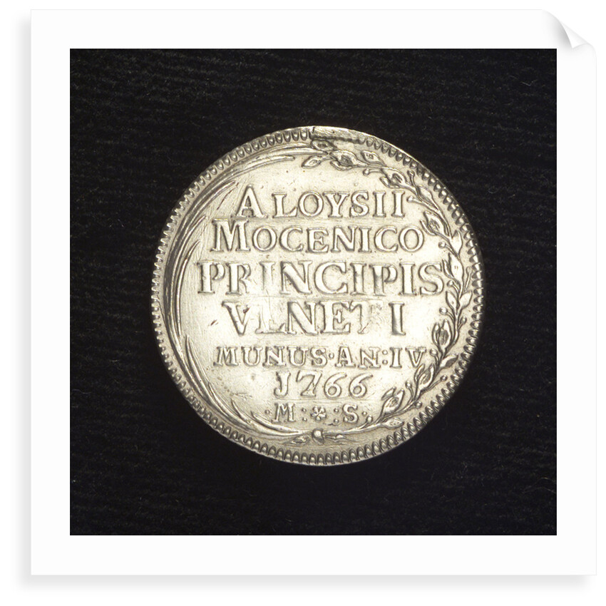 Counter commemorating the demonstration against the Tripoli pirates, 1766; reverse by Mario Soranzo