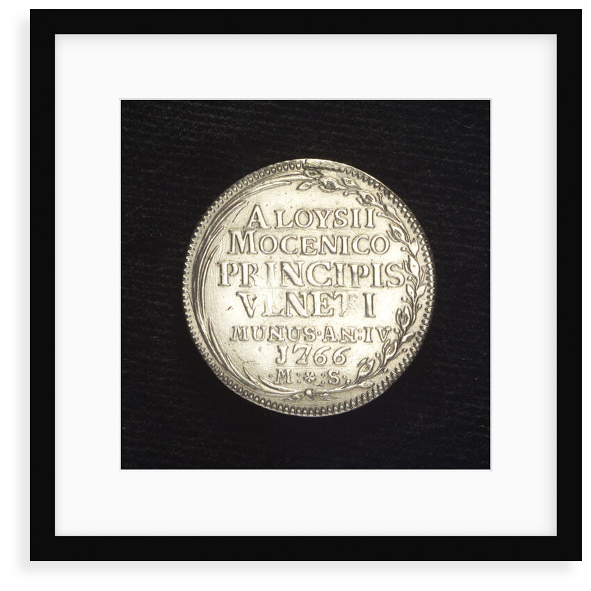 Counter commemorating the demonstration against the Tripoli pirates, 1766; reverse by Mario Soranzo