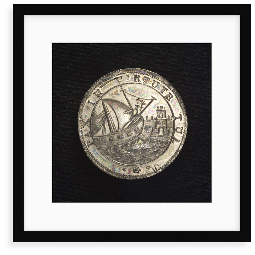 Counter commemorating peace with the Barbary pirates, 1795; obverse by Francesco Zane