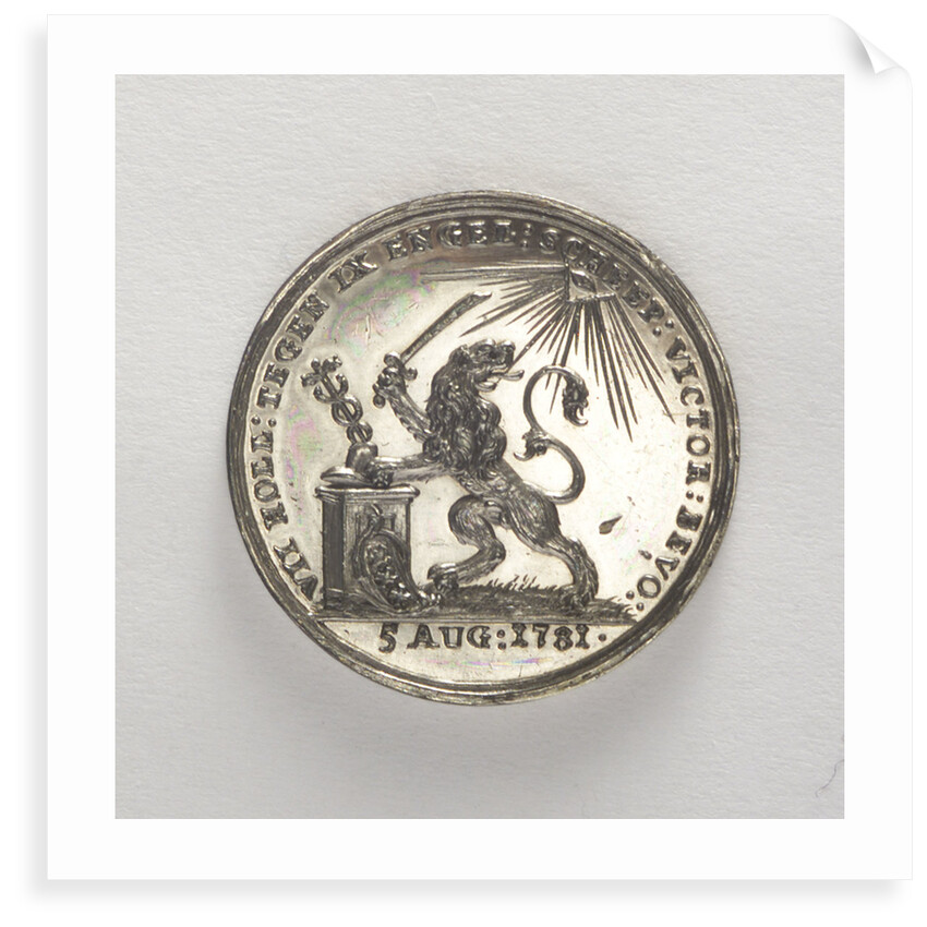 Counter commemorating the Battle of Doggerbank, 1781; obverse by J.M. Lageman
