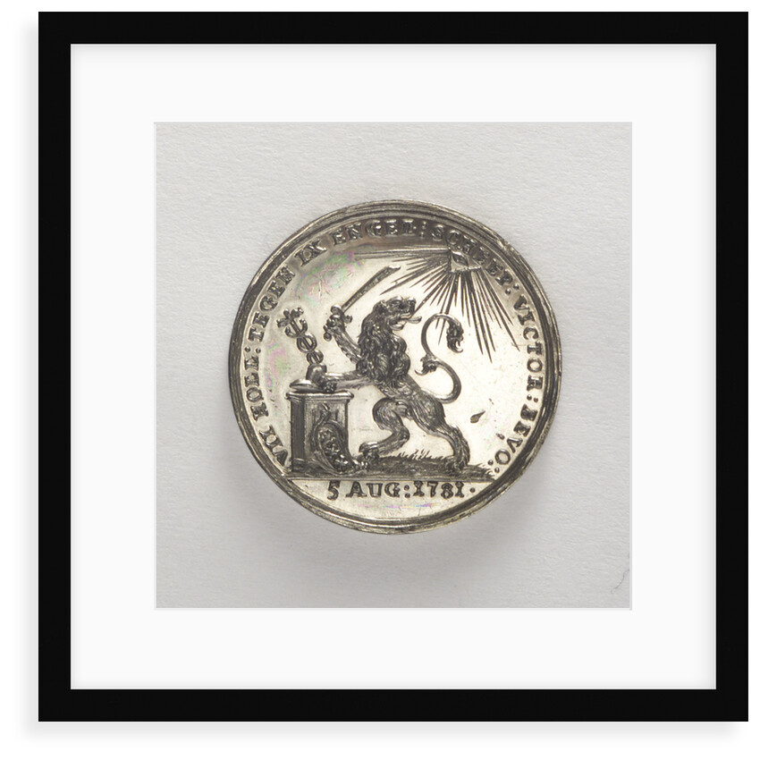Counter commemorating the Battle of Doggerbank, 1781; obverse by J.M. Lageman
