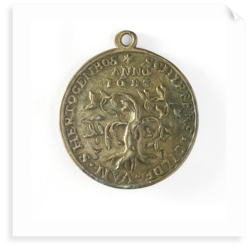 Badge of the Boatmen's Guild of the City of Hertogenbosch; reverse by unknown