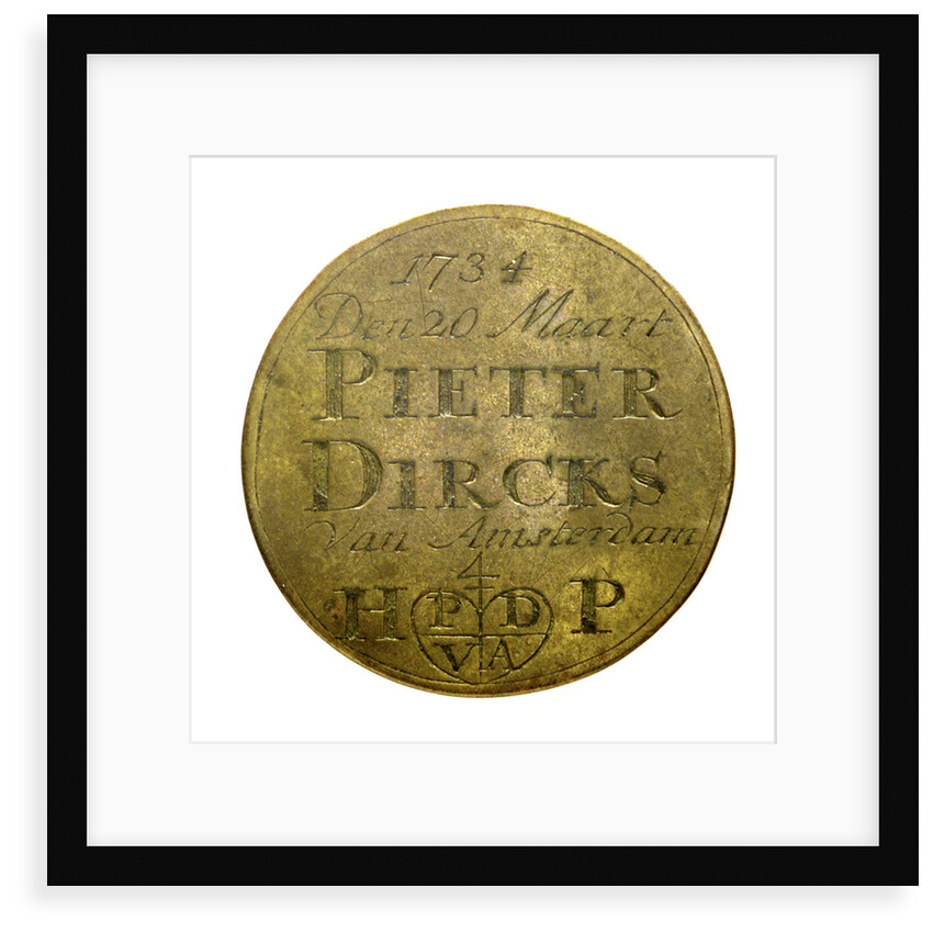 Badge of the Boatmen's Guild of Amsterdam; reverse by unknown