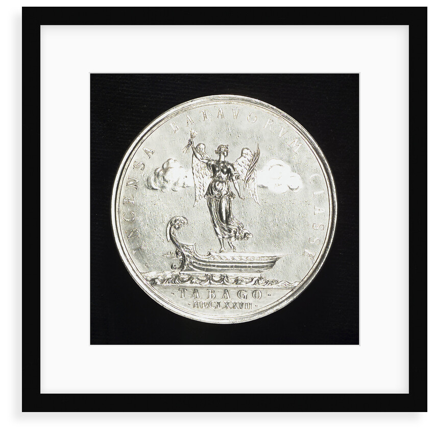 Medal commemorating the capture of Tobago, 1677; reverse by A. Meybusch