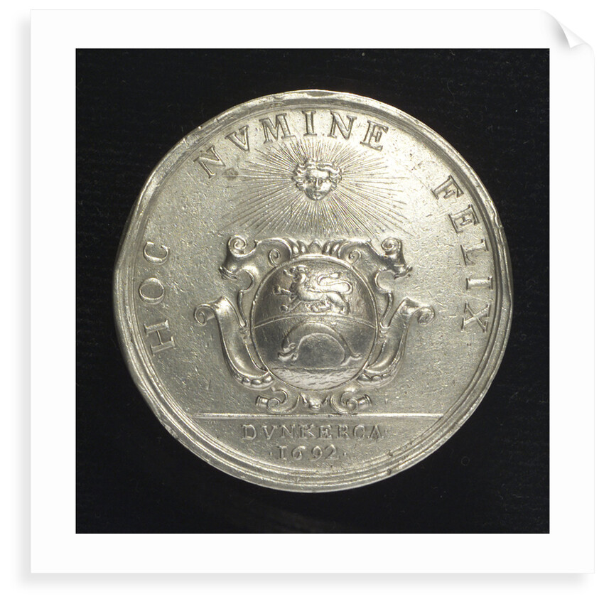 Medal commemorating the protection of Dunkirk; reverse by J. Nilis