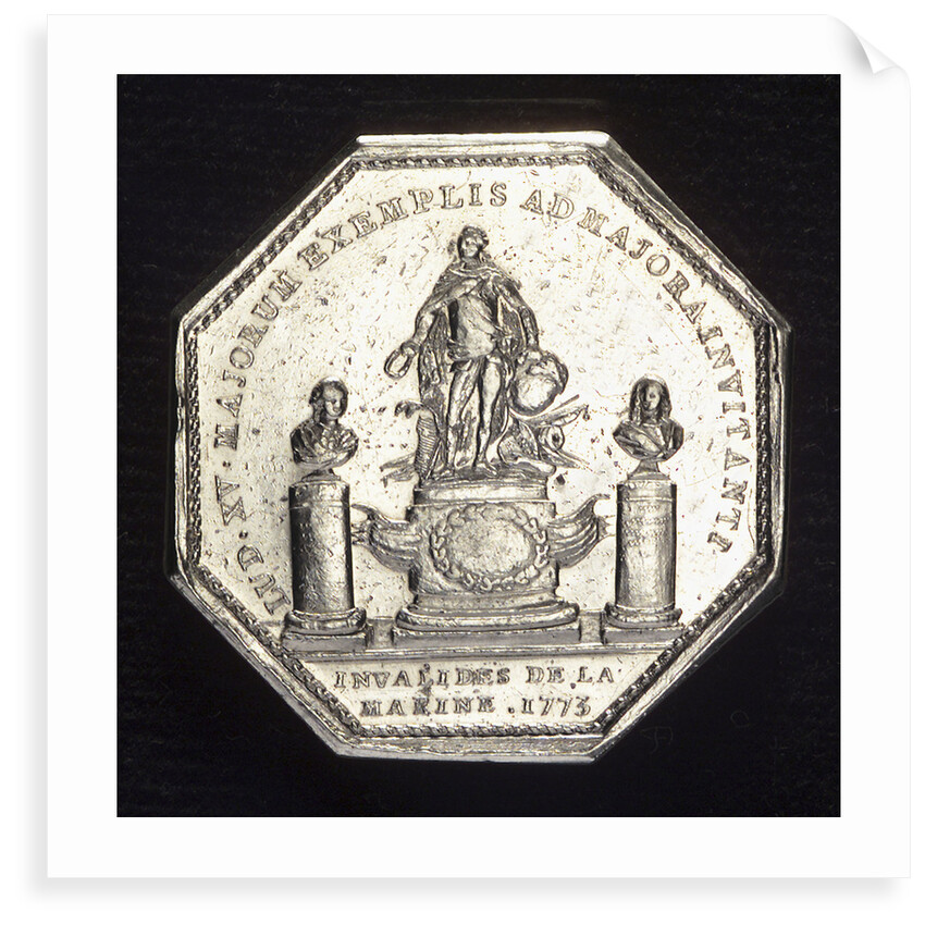 Medal commemorating naval invalids; reverse by B. Duvivier