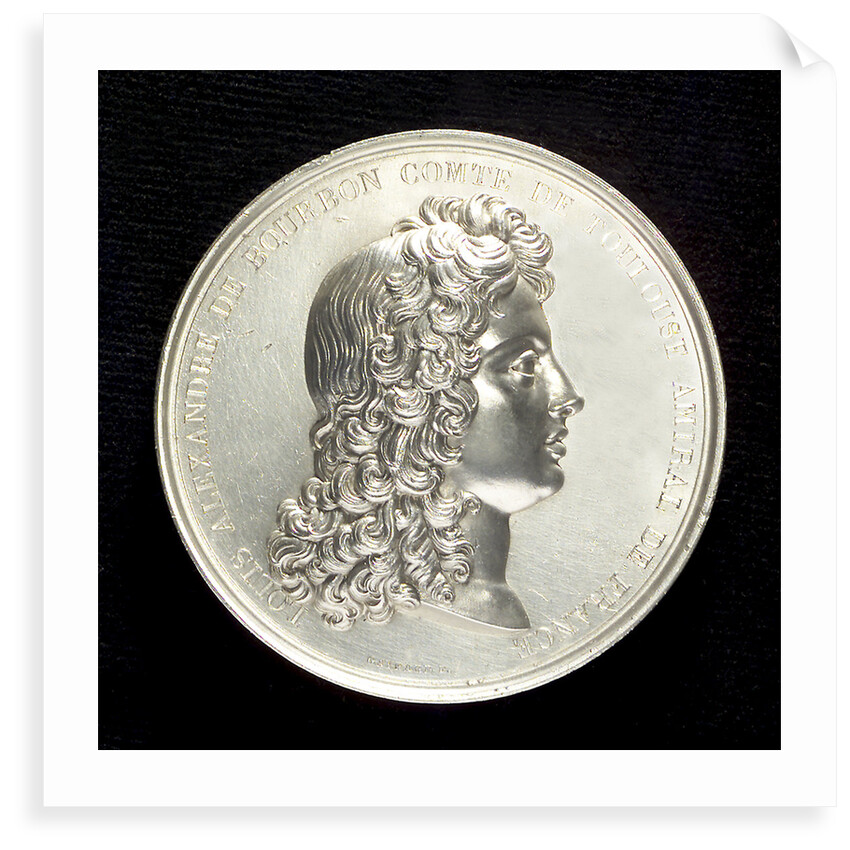 Memorial medal to Admiral Louis Alexandre de Bourbon, Comte de Toulouse (1678-1737), commemorating the action off Malaga 1704; obverse by R. Gayrard