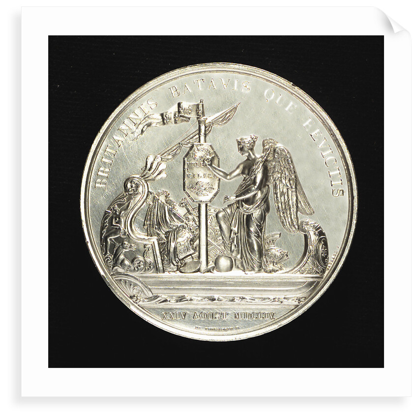 Memorial medal to Admiral Louis Alexandre de Bourbon, Comte de Toulouse (1678-1737), commemorating the action off Malaga 1704; reverse by R. Gayrard