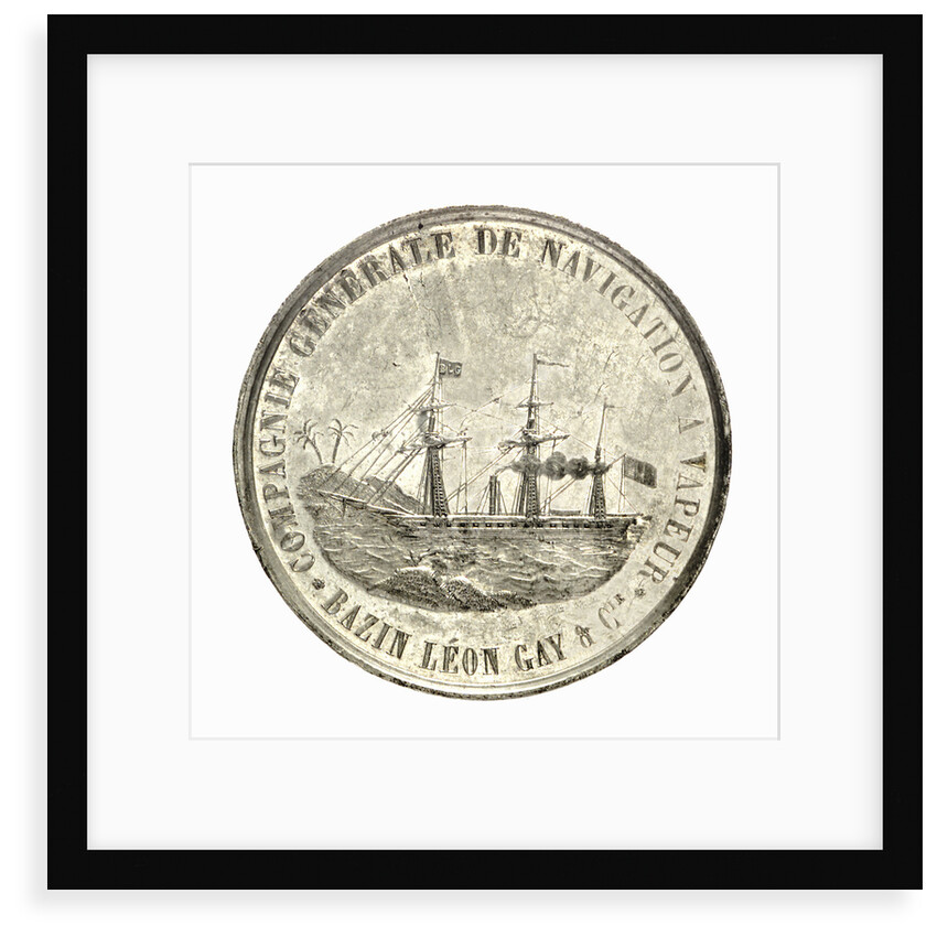 Medal commemorating the General Steam Navigation Company; obverse by A. Stern