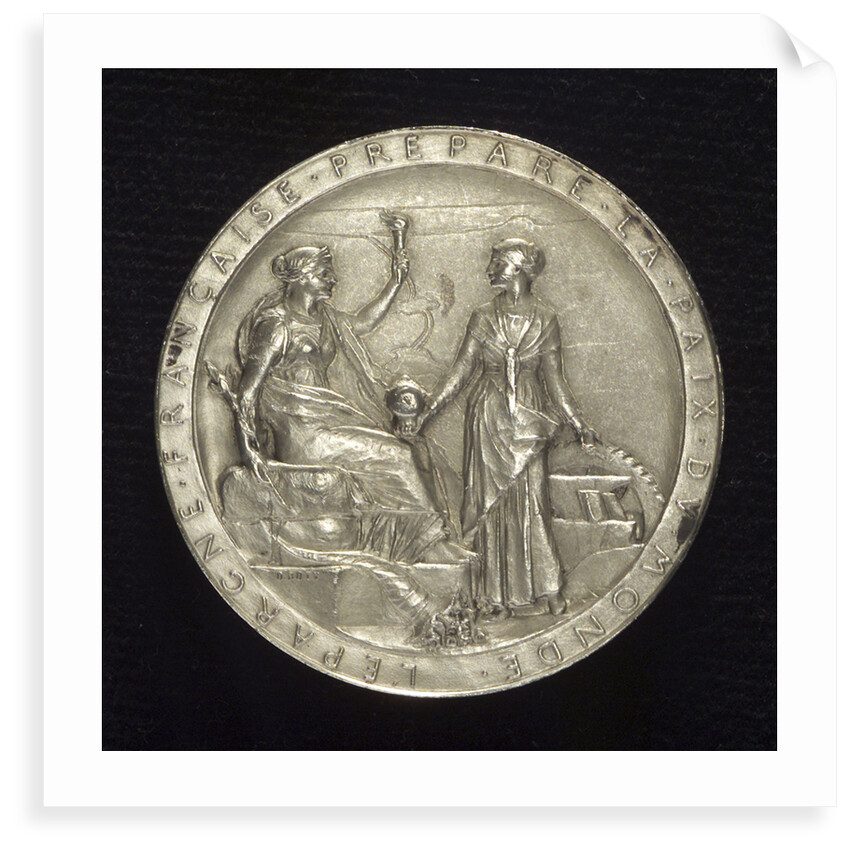 Medal commemorating the opening of the Suez Canal, 1869; obverse by O. Roty