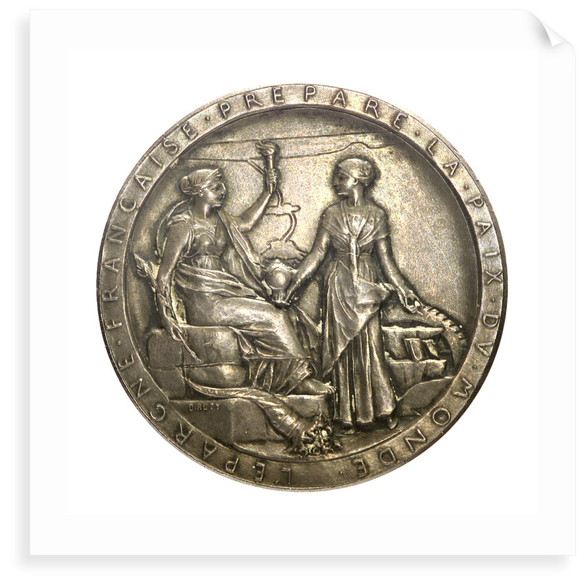 Medal commemorating the opening of the Suez Canal, 1869; obverse by O. Roty