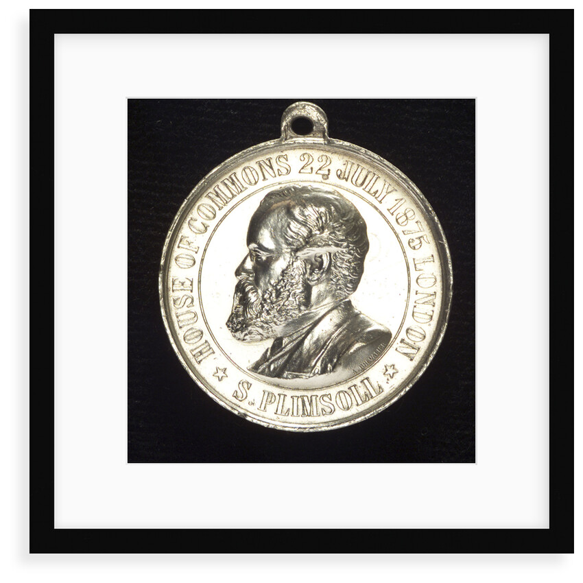 Medal commemorating Samuel Plimsoll (1824-1898) and the coffin-ships; obverse by A. Chevalier
