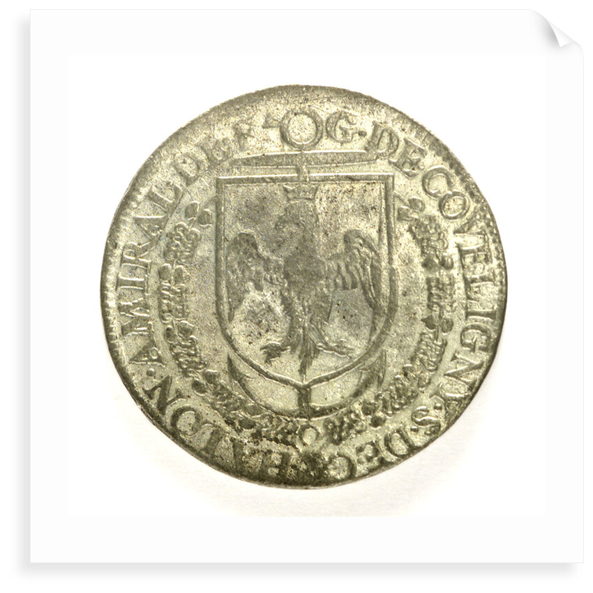 Counter commemorating Admiral Gaspard de Coligny (1516-1572); obverse by unknown