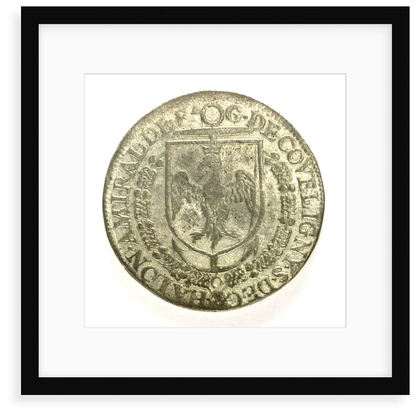 Counter commemorating Admiral Gaspard de Coligny (1516-1572); obverse by unknown