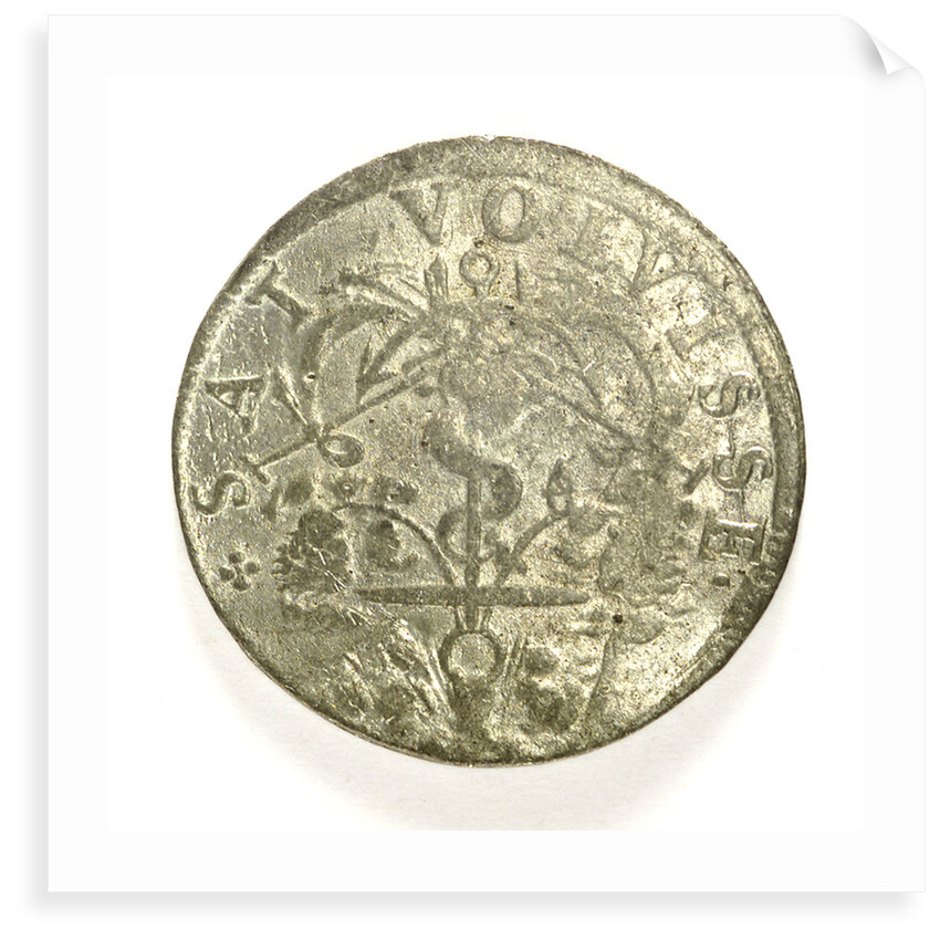Counter commemorating Admiral Gaspard de Coligny (1516-1572); reverse by unknown