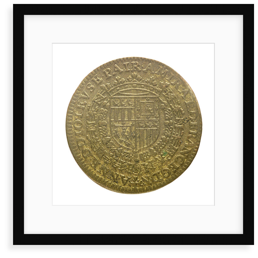 Counter commemorating the death of Admiral Duc de Joyeuse, 1587; obverse by unknown