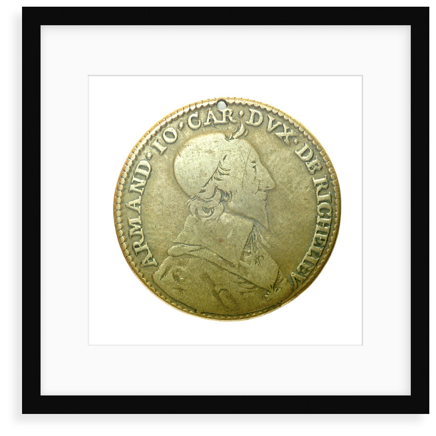 Counter commemorating Cardinal Armand Jean Duplessis, Duc de Richelieu (1585-1642); obverse by unknown