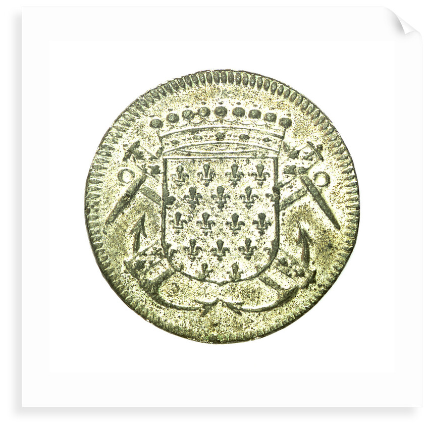 Counter commemorating Admiral Louis Foucault de St Germain (1616-1659); obverse by unknown