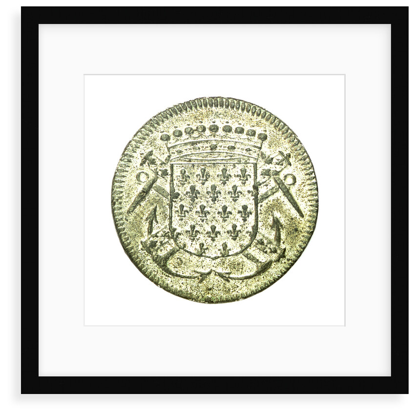 Counter commemorating Admiral Louis Foucault de St Germain (1616-1659); obverse by unknown