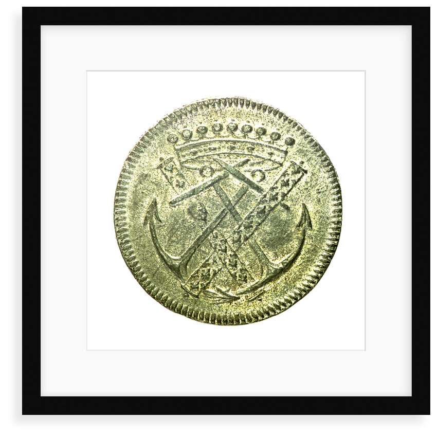 Counter commemorating Admiral Louis Foucault de St Germain (1616-1659); reverse by unknown