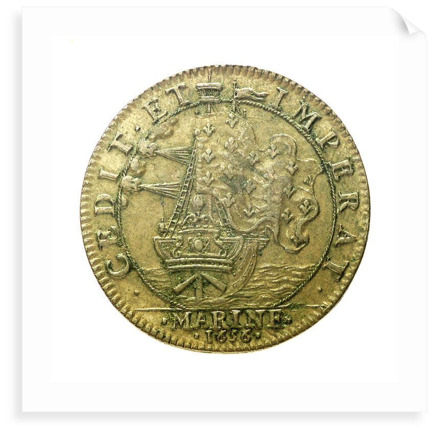 Counter commemorating Admiral César, Duc de Vendôme (1594-1665) and the defeat of the Spanish fleet, 1656 by Unknown
