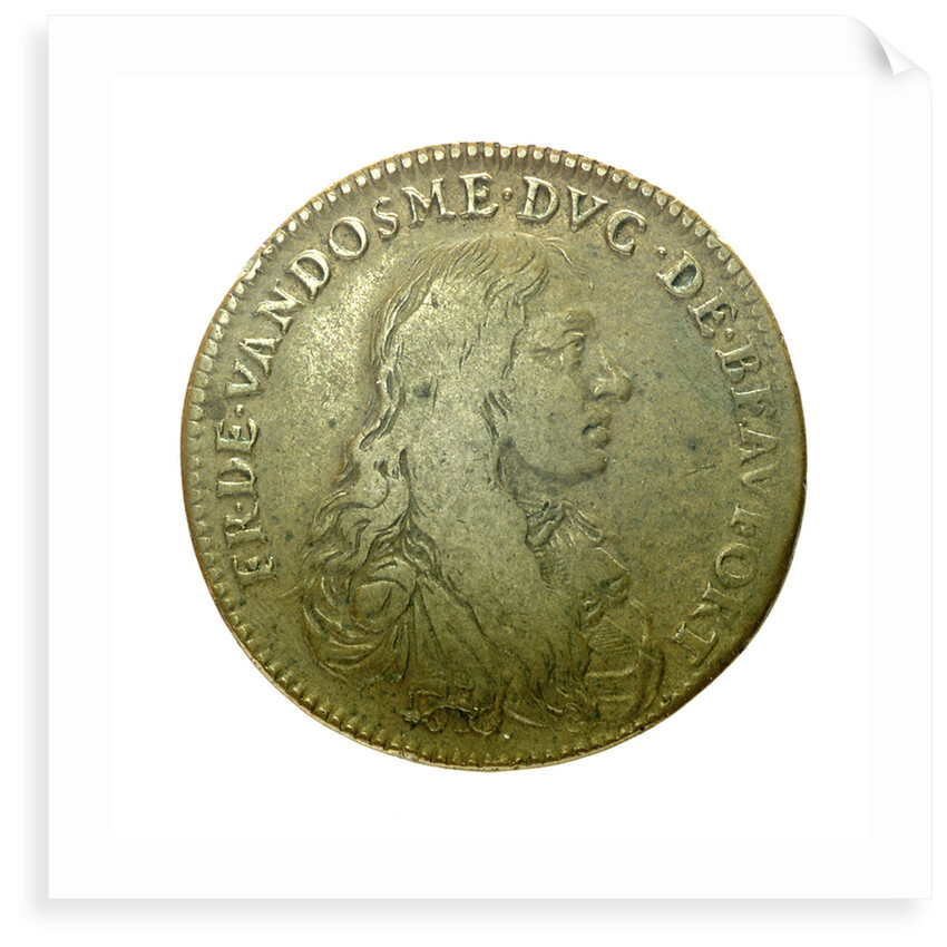 Counter commemorating Admiral César, Duc de Vendôme (1594-1665) by unknown