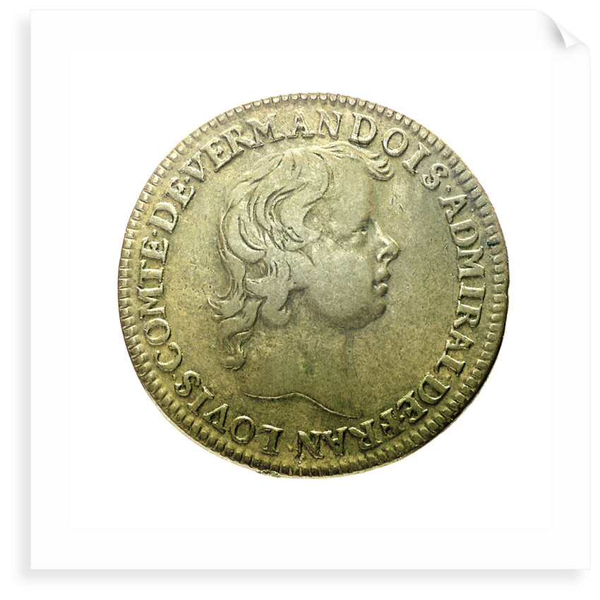 Counter depicting Admiral Louis de Bourbon, Comte de Vermandois (1667-1683)  in childhood; obverse by unknown