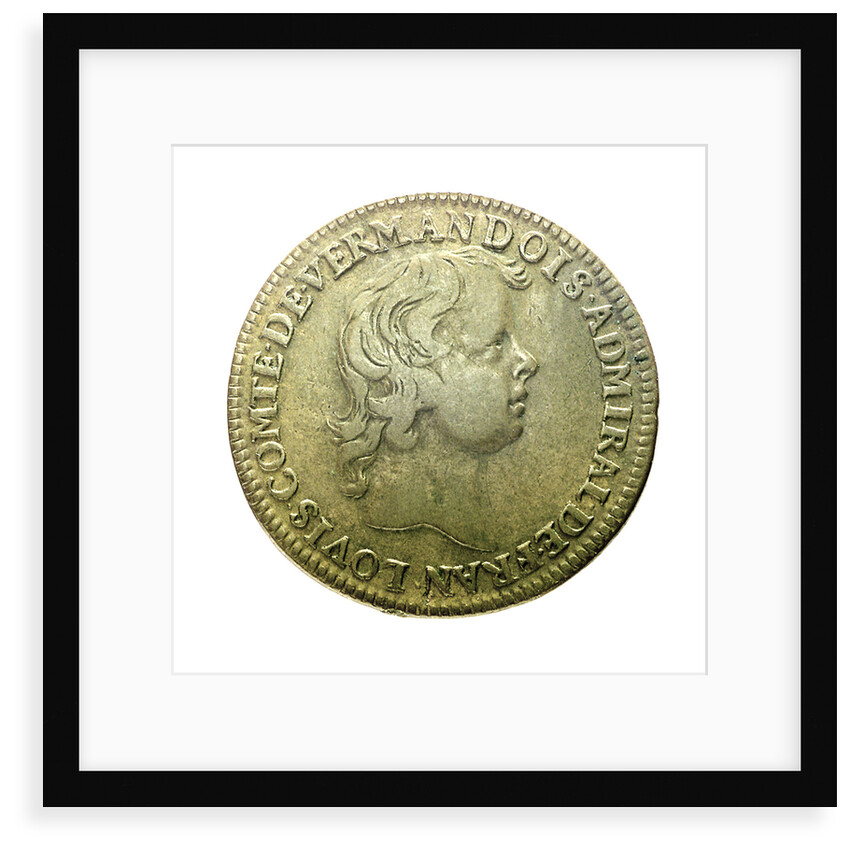 Counter depicting Admiral Louis de Bourbon, Comte de Vermandois (1667-1683)  in childhood; obverse by unknown