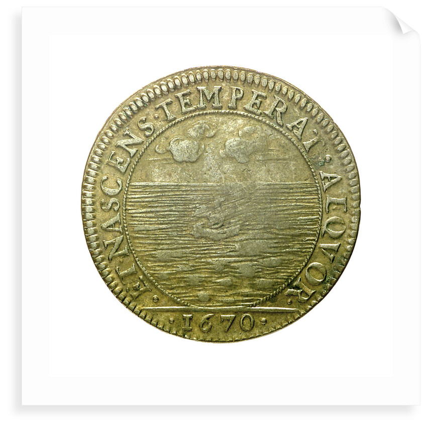 Counter depicting Admiral Louis de Bourbon, Comte de Vermandois (1667-1683)  in childhood; reverse by unknown