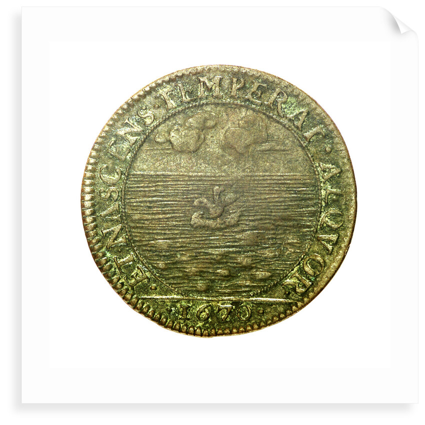 Counter depicting Admiral Louis de Bourbon, Comte de Vermandois (1667-1683) in childhood; reverse by unknown