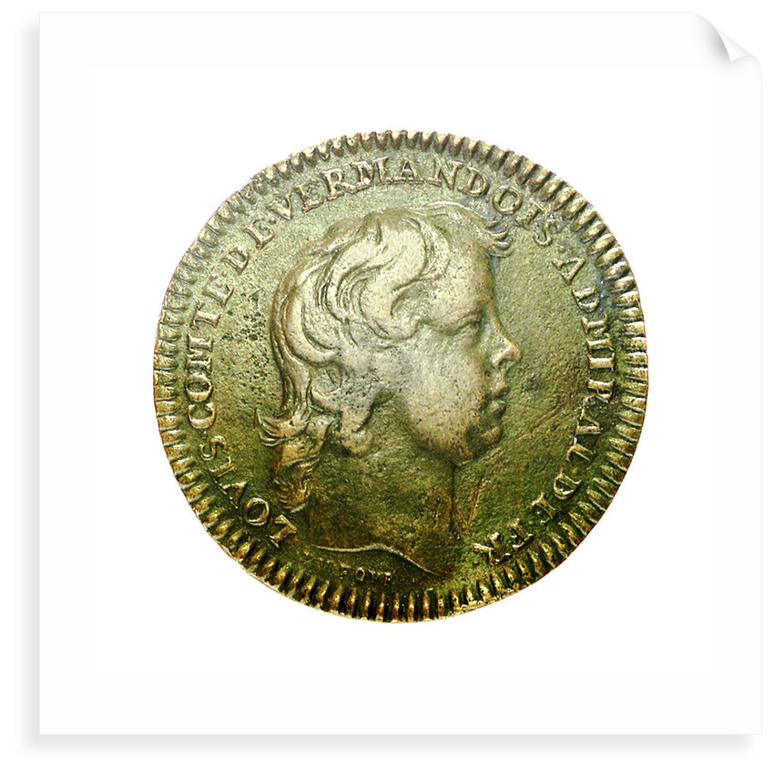 Counter commemorating the war against the Dutch and Spanish fleets; obverse by J.B. Dufour