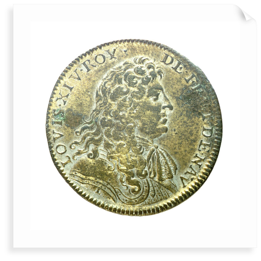 Counter commemorating the defeat of the Spanish fleet, 1676; obverse by Lowenstein