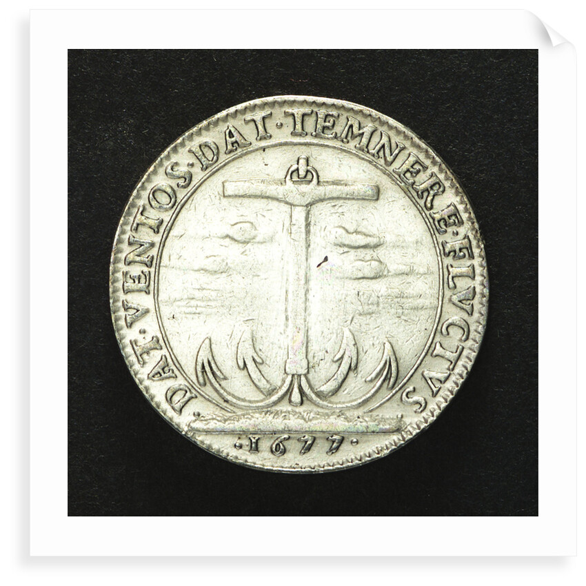 Counter commemorating the war against the Dutch and Spanish fleets; reverse by unknown