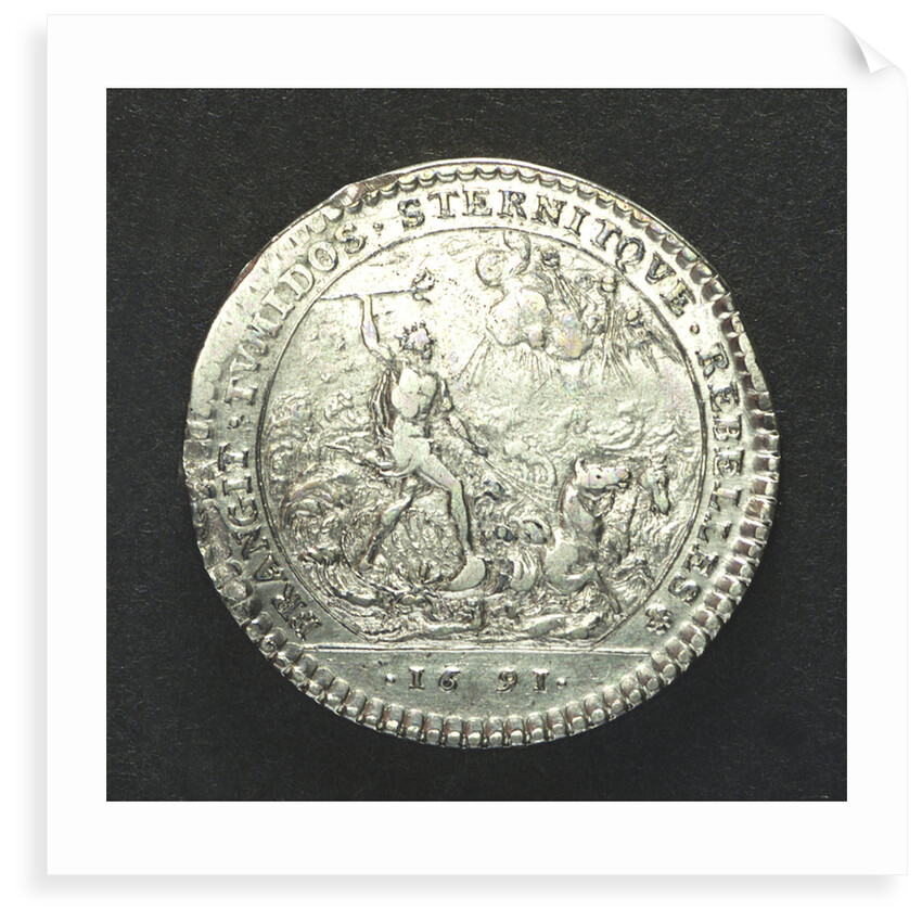 Counter commemorating the action off Beachy Head, 1690; reverse by unknown
