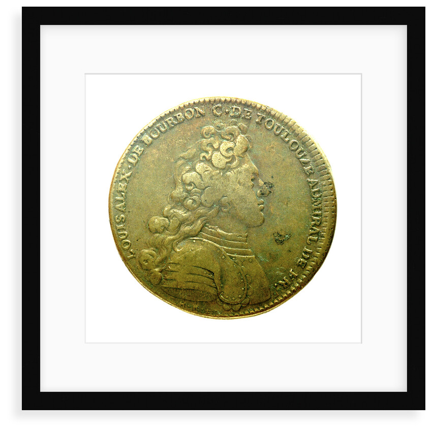Counter commemorating Louis A. de Bourbon, Duc du Maine, Grandmaster of Artillery; obverse by H. Roussel
