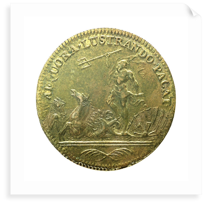 Counter commemorating the Marquis de Forville at Messina; reverse by H. Roussel