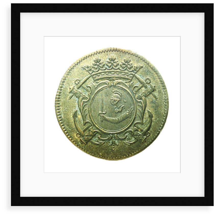 Counter commemorating Admiral de Tourville (1642-1701); obverse by unknown