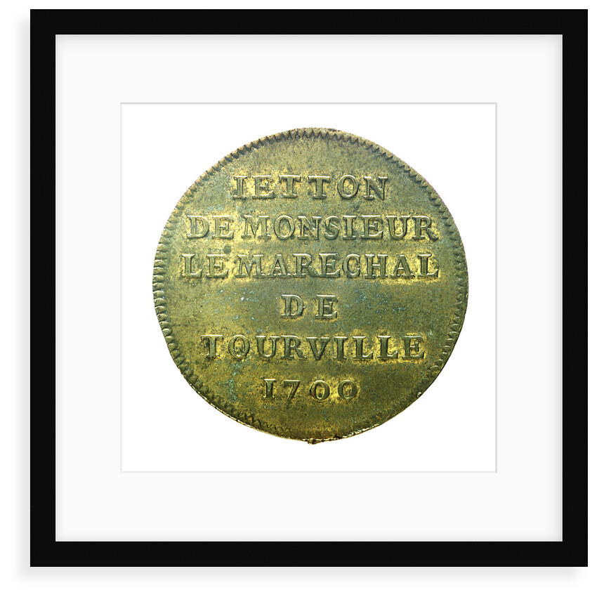 Counter commemorating Admiral de Tourville (1642-1701); reverse by unknown