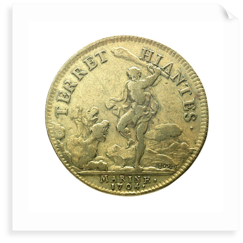 Counter commemorating the terror inspired by the French Fleet; reverse by H. Roussel