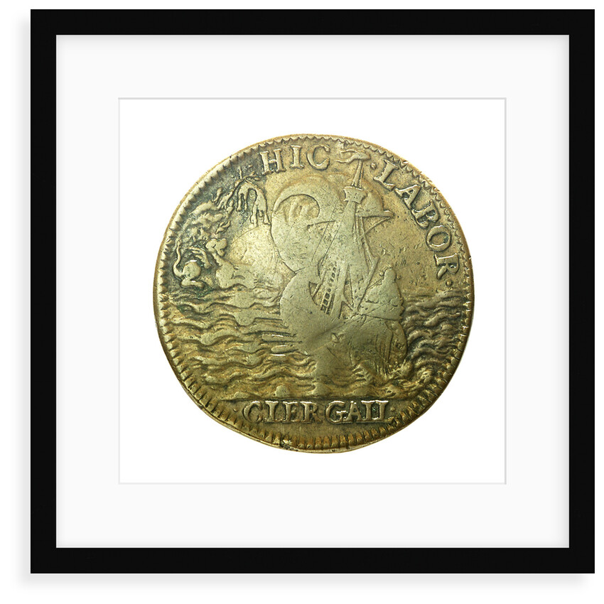 Commemorative counter bearing the legend 'HIC MERCES HIC LABOR'; reverse by unknown
