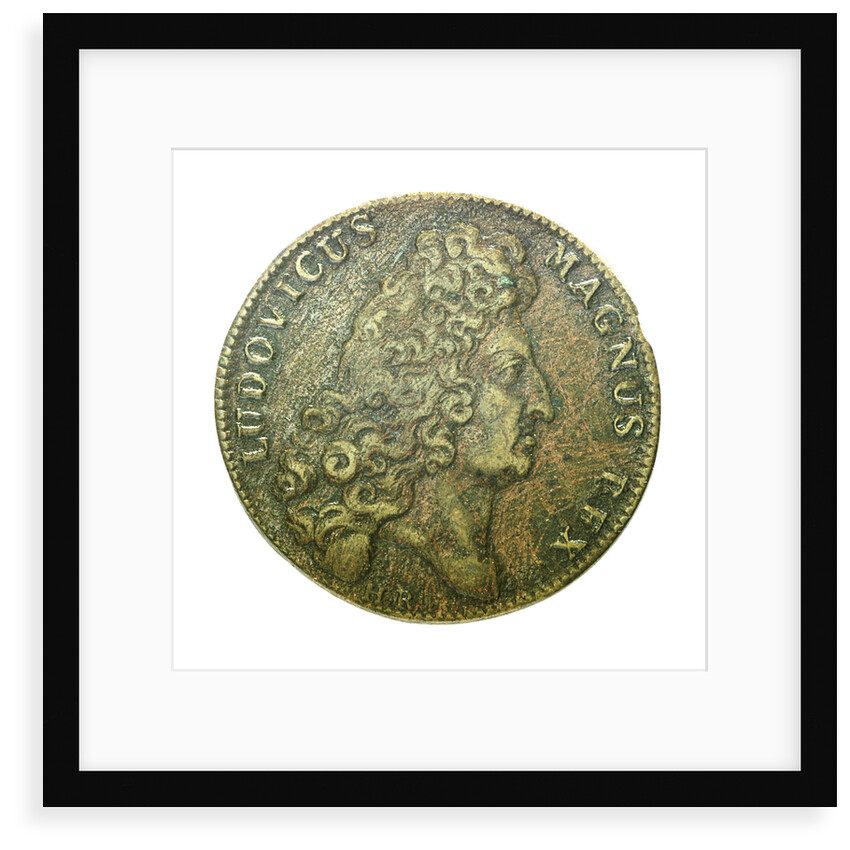 Counter commemorating the Battle of Malaga, 1704; obverse by H. Roussel
