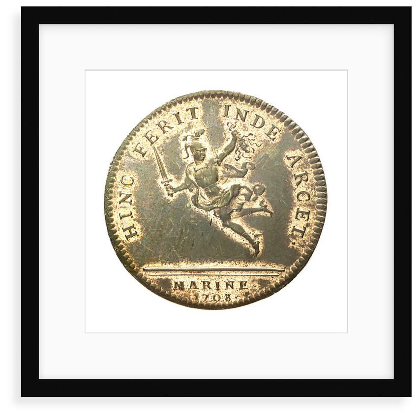 Counter commemorating the attack on a British Convoy; reverse by unknown