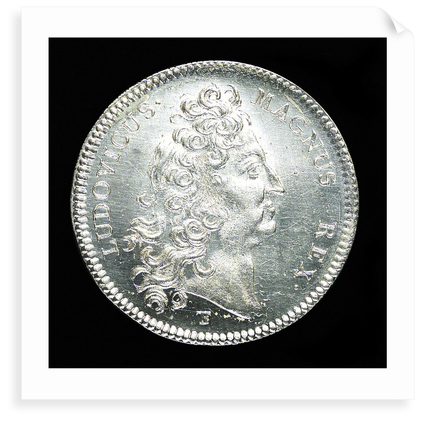 Counter commemorating the safe return of the French West Indian Fleet, 1708; obverse by T. Bernard
