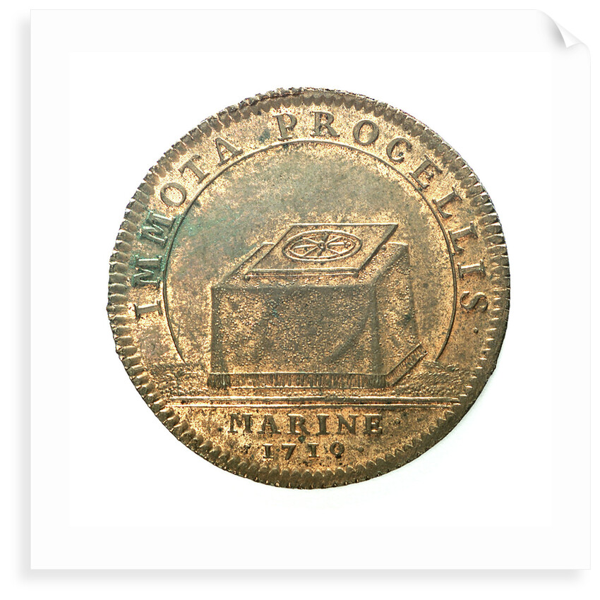 Counter commemorating the immobility of the French Fleet; reverse by unknown