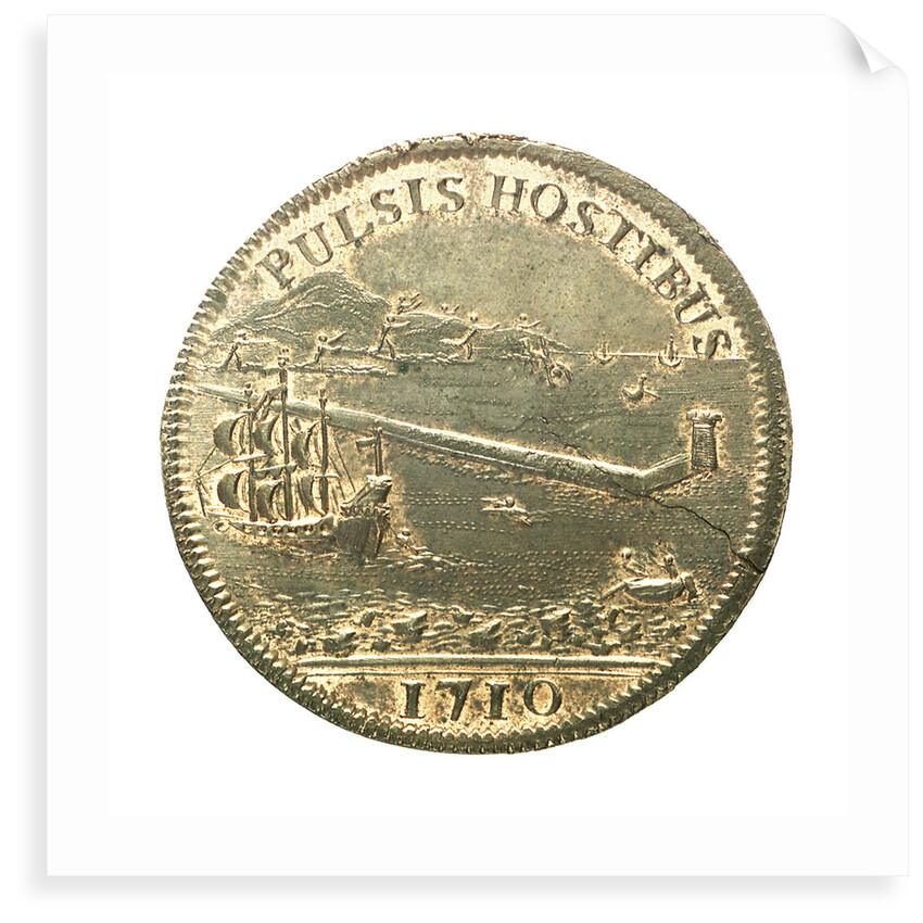 Counter commemorating a French treasure ship blown up in Hyères Bay, 1710 by unknown