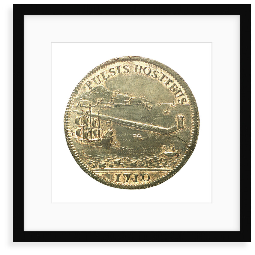 Counter commemorating a French treasure ship blown up in Hyères Bay, 1710 by unknown