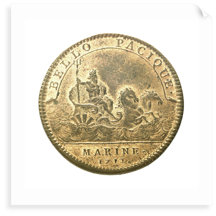 Counter commemorating internal troubles in England; reverse by Unknown