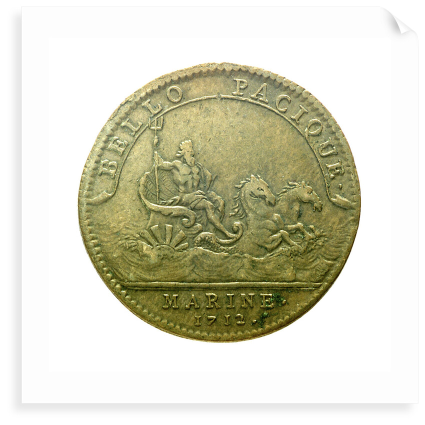 Counter commemorating internal troubles in England; reverse by T. Bernard