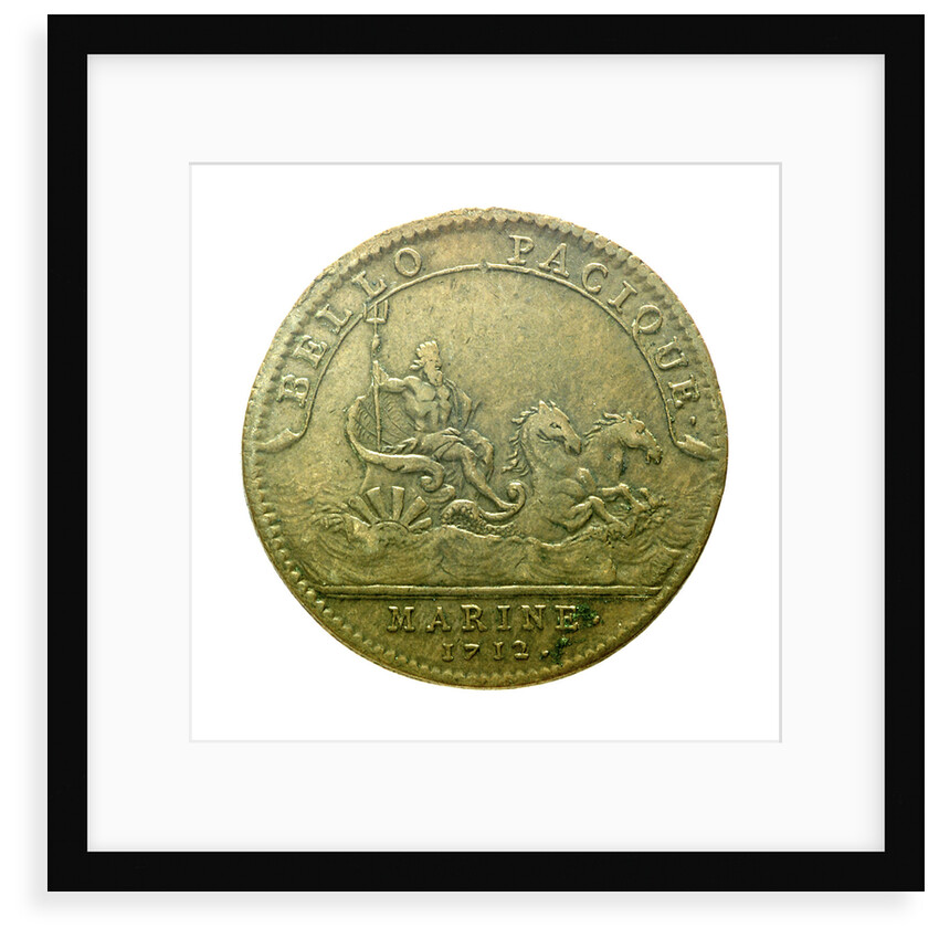 Counter commemorating internal troubles in England; reverse by T. Bernard